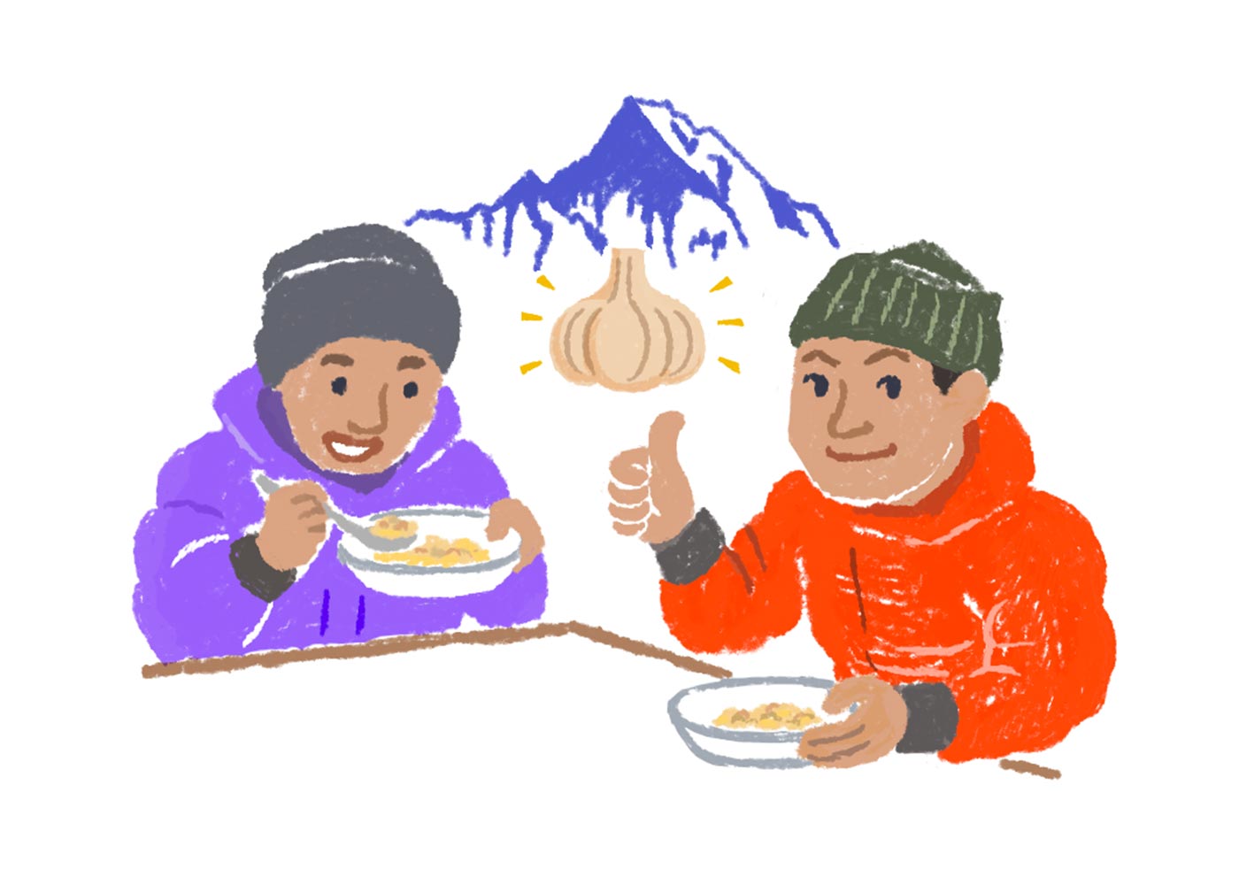 雪山ではにんにくを持て！？